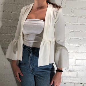 Cropped Topshop Blazer with flared sleeves